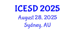International Conference on Environmental Science and Development (ICESD) August 28, 2025 - Sydney, Australia
