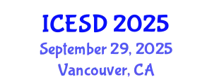 International Conference on Environmental Science and Development (ICESD) September 29, 2025 - Vancouver, Canada