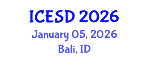 International Conference on Environmental Science and Development (ICESD) January 05, 2026 - Bali, Indonesia