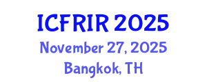International Conference on Flood Recovery, Innovation and Response (ICFRIR) November 27, 2025 - Bangkok, Thailand