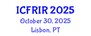 International Conference on Flood Recovery, Innovation and Response (ICFRIR) October 30, 2025 - Lisbon, Portugal