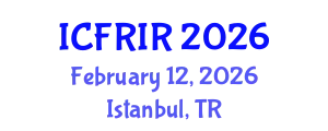 International Conference on Flood Recovery, Innovation and Response (ICFRIR) February 12, 2026 - Istanbul, Turkey