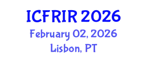 International Conference on Flood Recovery, Innovation and Response (ICFRIR) February 02, 2026 - Lisbon, Portugal