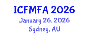 International Conference on Fluid Mechanics and Flow Analysis (ICFMFA) January 26, 2026 - Sydney, Australia