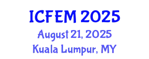 International Conference on Food Engineering and Management (ICFEM) August 21, 2025 - Kuala Lumpur, Malaysia