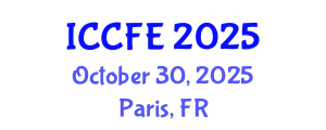 International Conference on Chemical and Food Engineering (ICCFE) October 30, 2025 - Paris, France