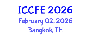 International Conference on Chemical and Food Engineering (ICCFE) February 02, 2026 - Bangkok, Thailand