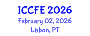 International Conference on Chemical and Food Engineering (ICCFE) February 02, 2026 - Lisbon, Portugal