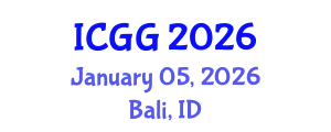 International Conference on Geography and Geosciences (ICGG) January 05, 2026 - Bali, Indonesia
