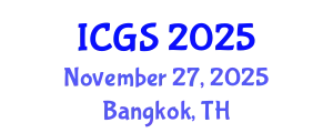 International Conference on Geological Sciences (ICGS) November 27, 2025 - Bangkok, Thailand