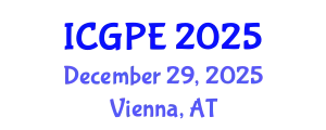 International Conference on Geosciences and Petroleum Engineering (ICGPE) December 29, 2025 - Vienna, Austria