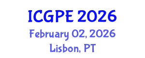 International Conference on Geosciences and Petroleum Engineering (ICGPE) February 02, 2026 - Lisbon, Portugal