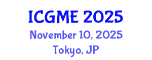 International Conference on Green Manufacturing Engineering (ICGME) November 10, 2025 - Tokyo, Japan