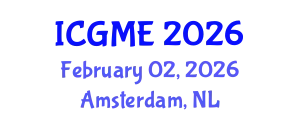 International Conference on Green Manufacturing Engineering (ICGME) February 02, 2026 - Amsterdam, Netherlands