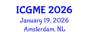 International Conference on Green Manufacturing Engineering (ICGME) January 19, 2026 - Amsterdam, Netherlands