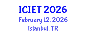 International Conference on Industrial Engineering and Technology (ICIET) February 12, 2026 - Istanbul, Turkey