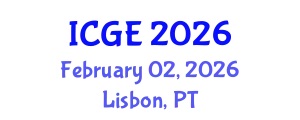 International Conference on Geological Engineering (ICGE) February 02, 2026 - Lisbon, Portugal