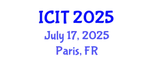 International Conference on Industrial Technology (ICIT) July 17, 2025 - Paris, France