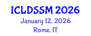 International Conference on Land Degradation and Sustainable Soil Management (ICLDSSM) January 12, 2026 - Rome, Italy