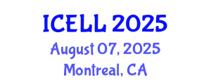 International Conference on English Language and Linguistics (ICELL) August 07, 2025 - Montreal, Canada