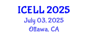 International Conference on English Language and Linguistics (ICELL) July 03, 2025 - Ottawa, Canada