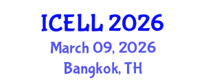 International Conference on English Language and Linguistics (ICELL) March 09, 2026 - Bangkok, Thailand