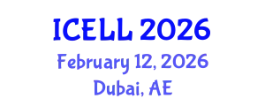 International Conference on English Language and Linguistics (ICELL) February 12, 2026 - Dubai, United Arab Emirates