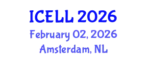 International Conference on English Language and Linguistics (ICELL) February 02, 2026 - Amsterdam, Netherlands