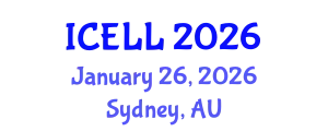International Conference on English Language and Linguistics (ICELL) January 26, 2026 - Sydney, Australia