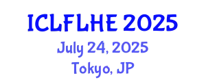 International Conference on Language Futures: Languages in Higher Education (ICLFLHE) July 24, 2025 - Tokyo, Japan