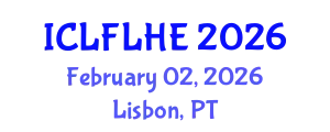 International Conference on Language Futures: Languages in Higher Education (ICLFLHE) February 02, 2026 - Lisbon, Portugal