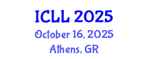 International Conference on Language Learning (ICLL) October 16, 2025 - Athens, Greece
