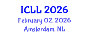 International Conference on Language Learning (ICLL) February 02, 2026 - Amsterdam, Netherlands
