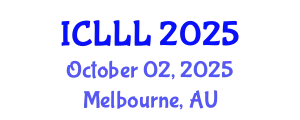 International Conference on Languages, Literature and Linguistics (ICLLL) October 02, 2025 - Melbourne, Australia