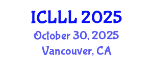International Conference on Languages, Literature and Linguistics (ICLLL) October 30, 2025 - Vancouver, Canada