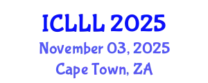 International Conference on Languages, Literature and Linguistics (ICLLL) November 03, 2025 - Cape Town, South Africa