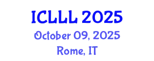 International Conference on Languages, Literature and Linguistics (ICLLL) October 09, 2025 - Rome, Italy