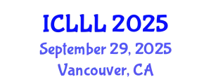 International Conference on Languages, Literature and Linguistics (ICLLL) September 29, 2025 - Vancouver, Canada