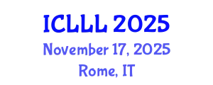 International Conference on Languages, Literature and Linguistics (ICLLL) November 17, 2025 - Rome, Italy