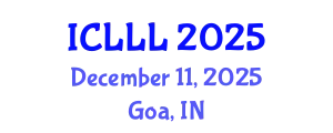 International Conference on Languages, Literature and Linguistics (ICLLL) December 11, 2025 - Goa, India