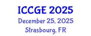 International Conference on Civil and Geological Engineering (ICCGE) December 25, 2025 - Strasbourg, France