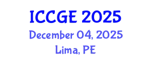 International Conference on Civil and Geological Engineering (ICCGE) December 04, 2025 - Lima, Peru