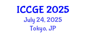 International Conference on Civil and Geological Engineering (ICCGE) July 24, 2025 - Tokyo, Japan