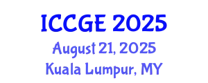 International Conference on Civil and Geological Engineering (ICCGE) August 21, 2025 - Kuala Lumpur, Malaysia