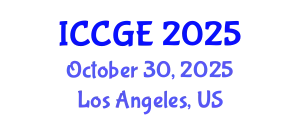 International Conference on Civil and Geological Engineering (ICCGE) October 30, 2025 - Los Angeles, United States