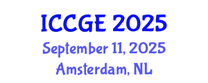 International Conference on Civil and Geological Engineering (ICCGE) September 11, 2025 - Amsterdam, Netherlands
