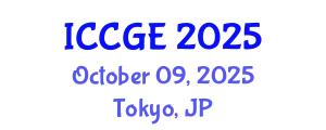 International Conference on Civil and Geological Engineering (ICCGE) October 09, 2025 - Tokyo, Japan