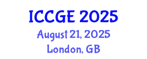 International Conference on Civil and Geological Engineering (ICCGE) August 21, 2025 - London, United Kingdom