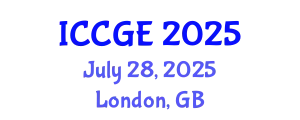 International Conference on Civil and Geological Engineering (ICCGE) July 28, 2025 - London, United Kingdom