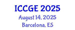 International Conference on Civil and Geological Engineering (ICCGE) August 14, 2025 - Barcelona, Spain